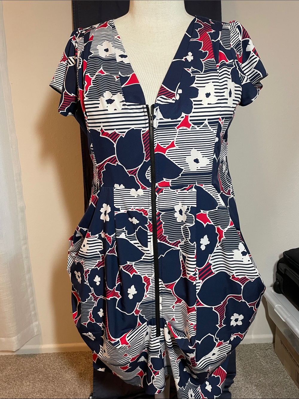 18w City Chic Tunic Dress Bold Floral